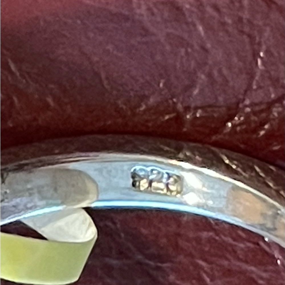 925 Sterling Silver Black Tourmaline Ring Size 6 - Picture 10 of 10